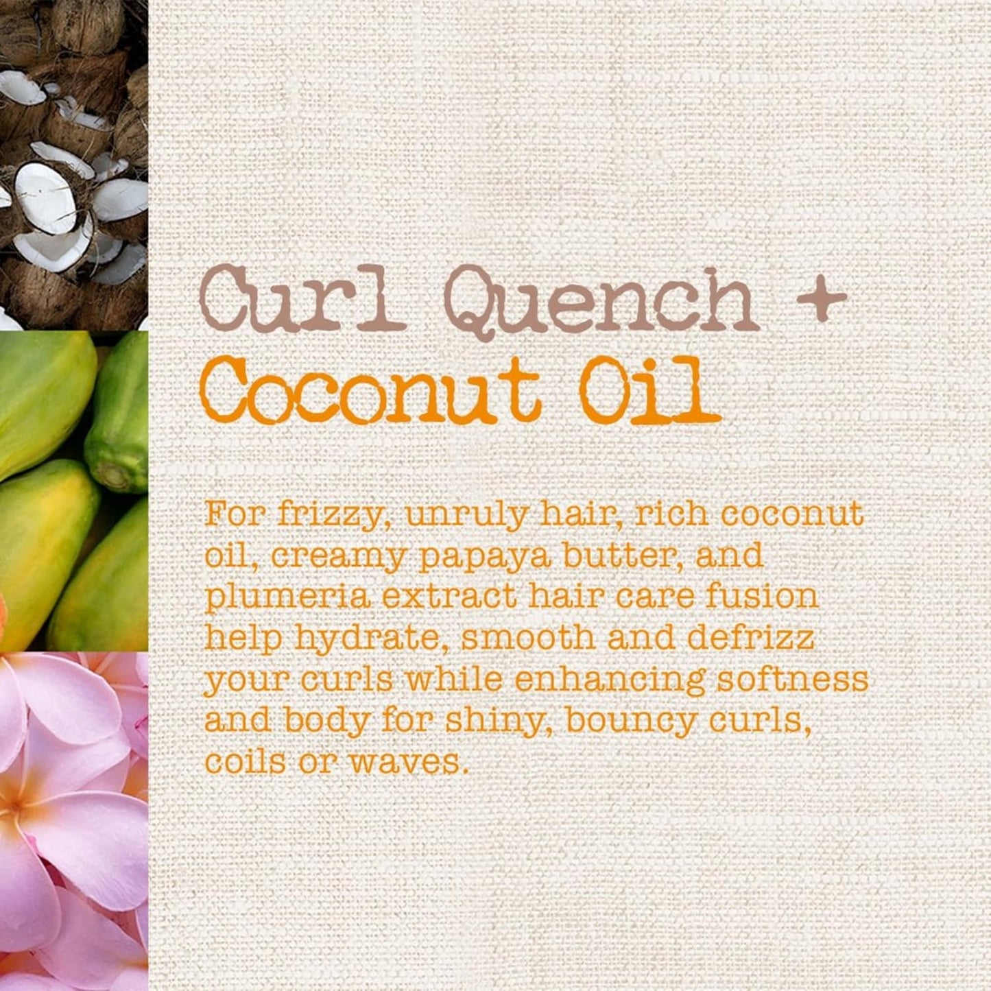 Transform Your Curls with Curl Quench + Coconut Oil Hydrating Cream - Perfect for Tight Curls, Braids & Wash-and-Go Styles, 12 Ounce
