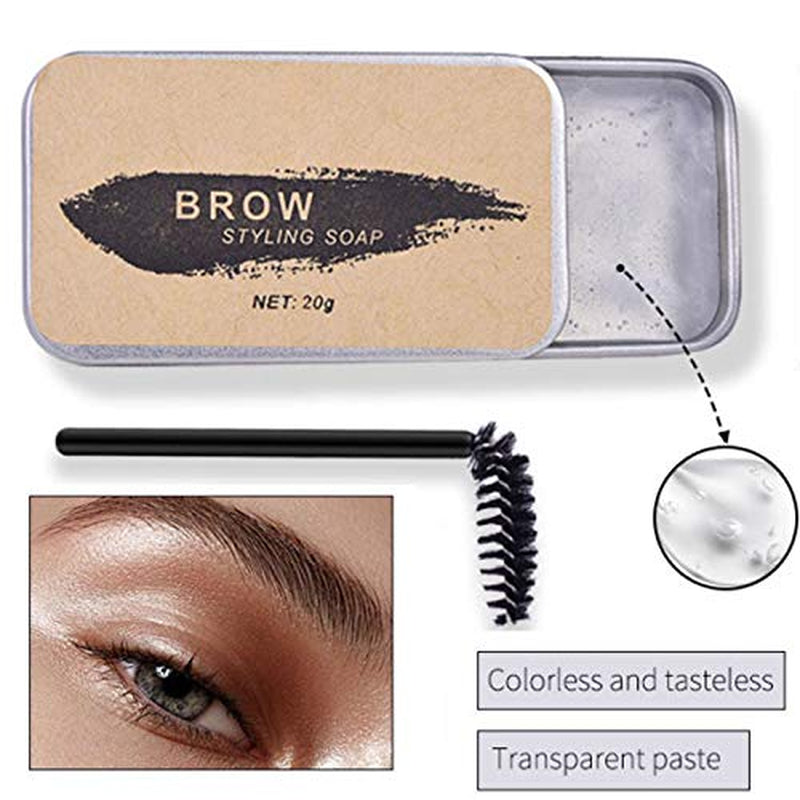 Transform Your Brows with Our 2 Pack Eyebrow Soap Kit - Long Lasting, Waterproof Gel for Fluffy, Fuller Eyebrows!