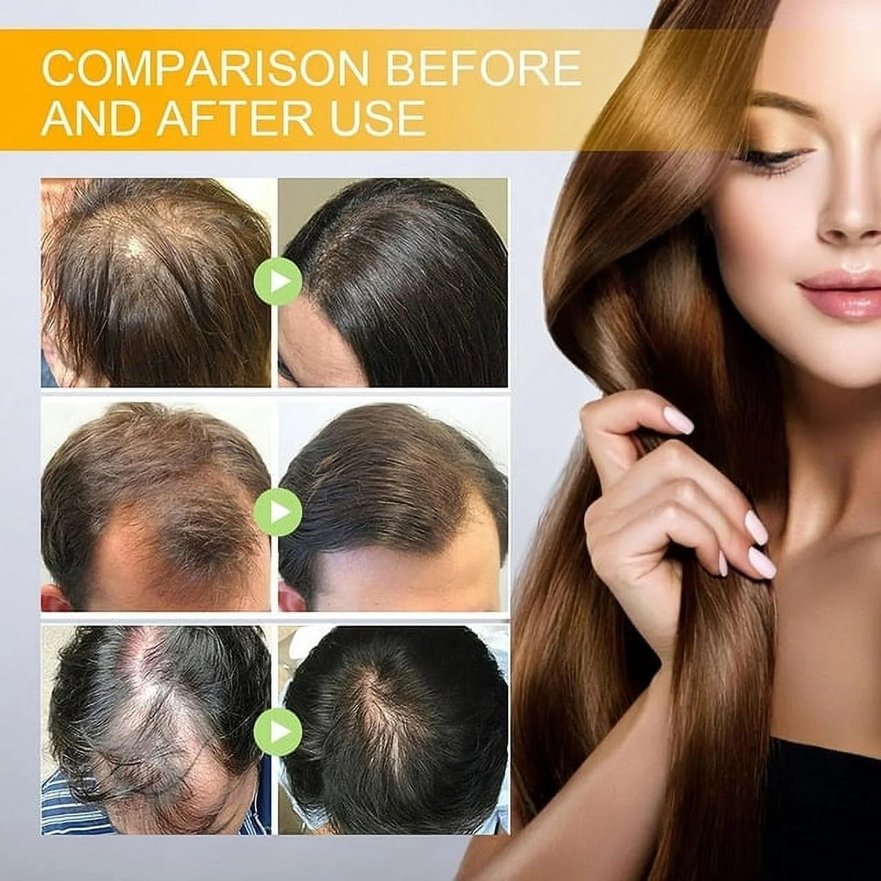 Biotin Hair Growth Spray, Biotin Hair Growth Serum, Biotin Thickening Herbal Serum, anti Hair Loss Serum for Women Men Hair Growth and Hair Loss