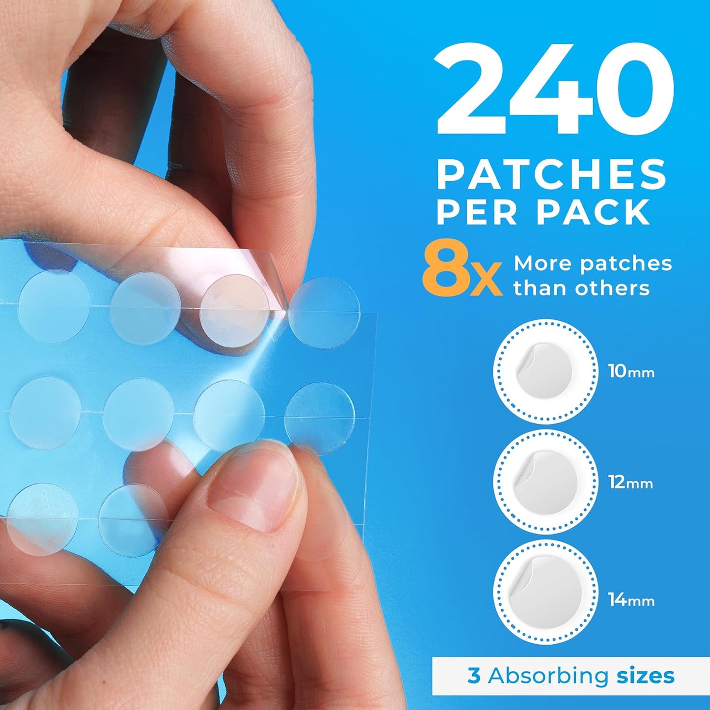 Transform Your Skin with Our Hydrocolloid Acne Patches - 240 Effective Pimple Stickers Infused with Tea Tree Oil for Rapid Blemish Relief