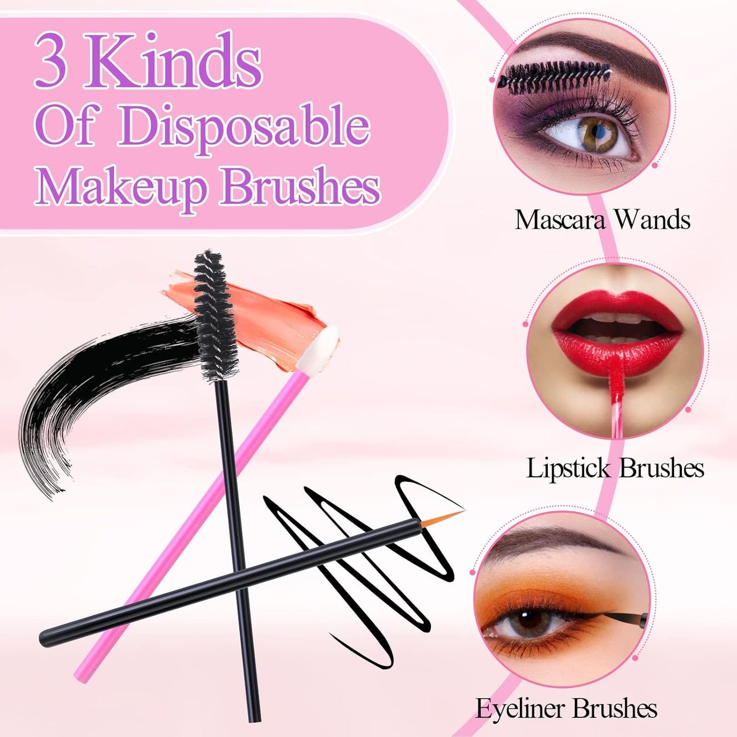 Ultimate 248-Piece Disposable Makeup Applicator Kit: Triangle Puffs, Mascara Wands, and Lip Brushes for Flawless Beauty Application