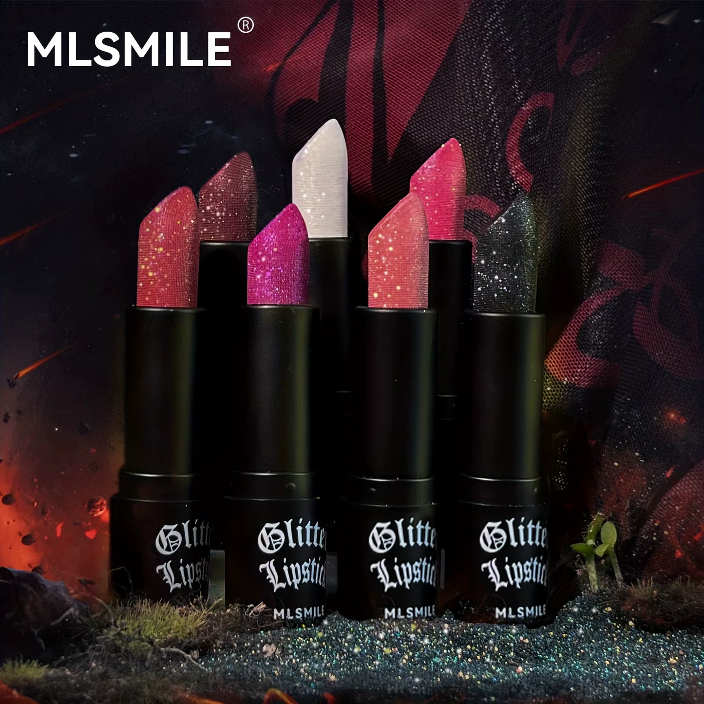 Illuminate Your Lips with Our 7 Colors Glitter Lipstick - Hydrating, Sparkling Shine for a Stunning Metallic Finish!