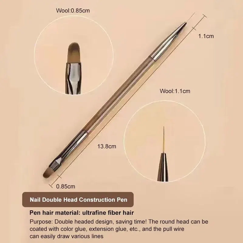 Unlock Your Creativity with 9PCS UV Gel Nail Brush Set - Perfect for DIY Nail Art and Manicure Masterpieces!