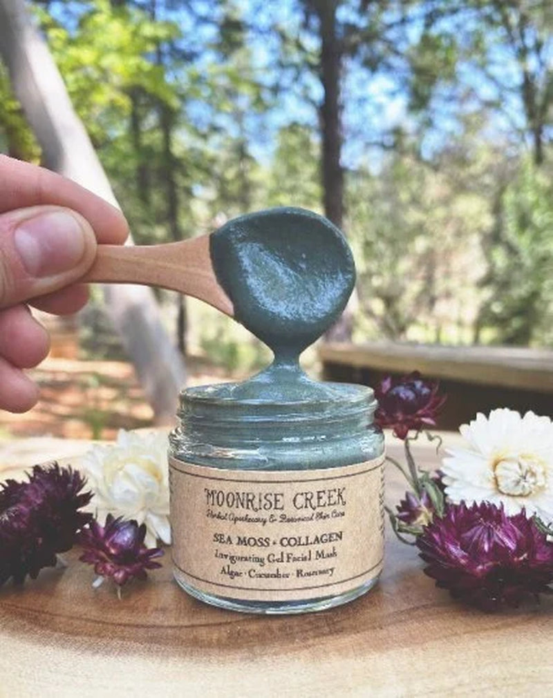 Sea Moss + Collagen Invigorating Gel Facial Mask • Algae • Cucumber • Rosemary