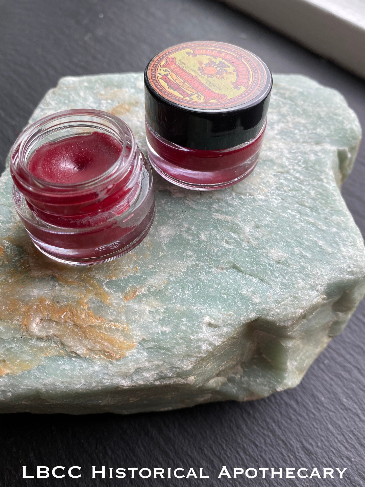 1811 Red Rouge Pomatum Red Cream Lip Tint Lip Gloss Cream Blush- Jane Austen Lipstick, Liptint Red Lip Red Blush Gift
