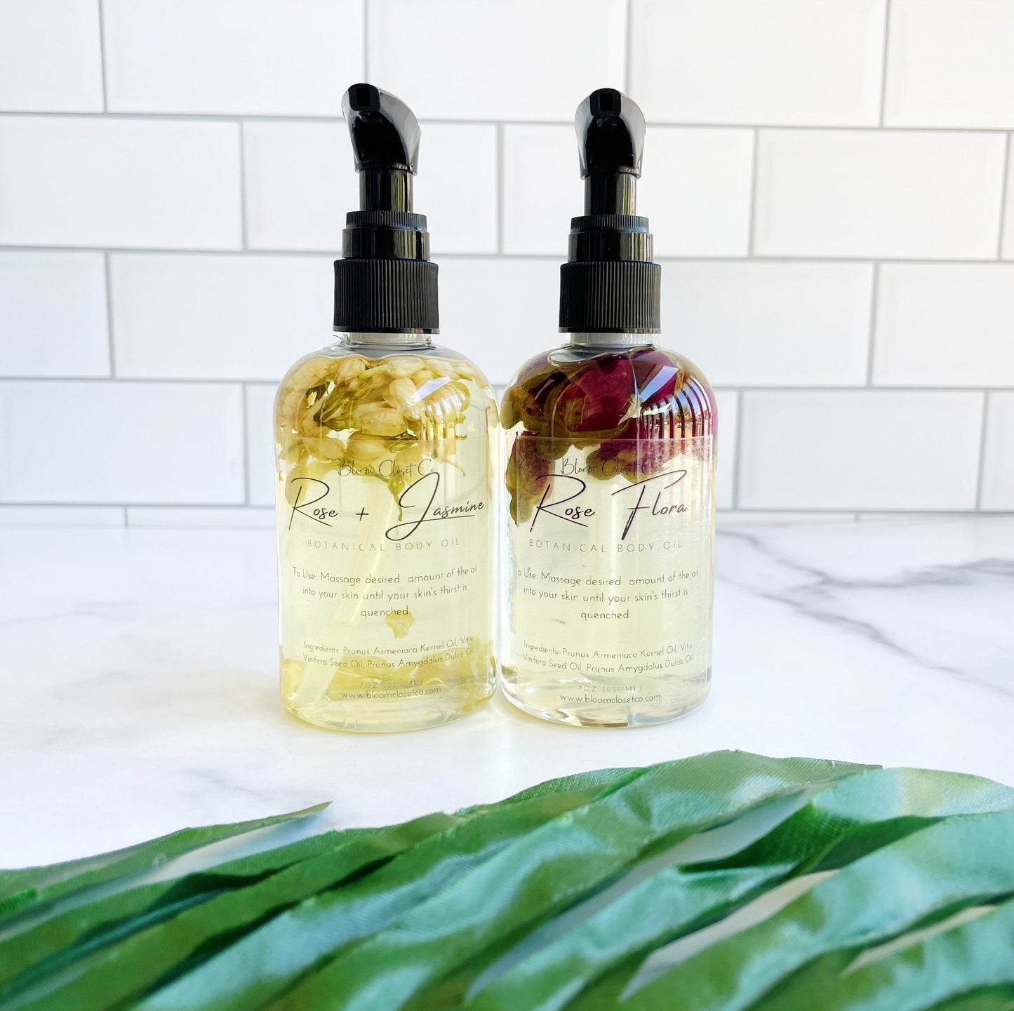 Indulge in Luxury with Our 4Oz Hydrating Botanical Body Oil - Enchanting Rose and Jasmine Scents