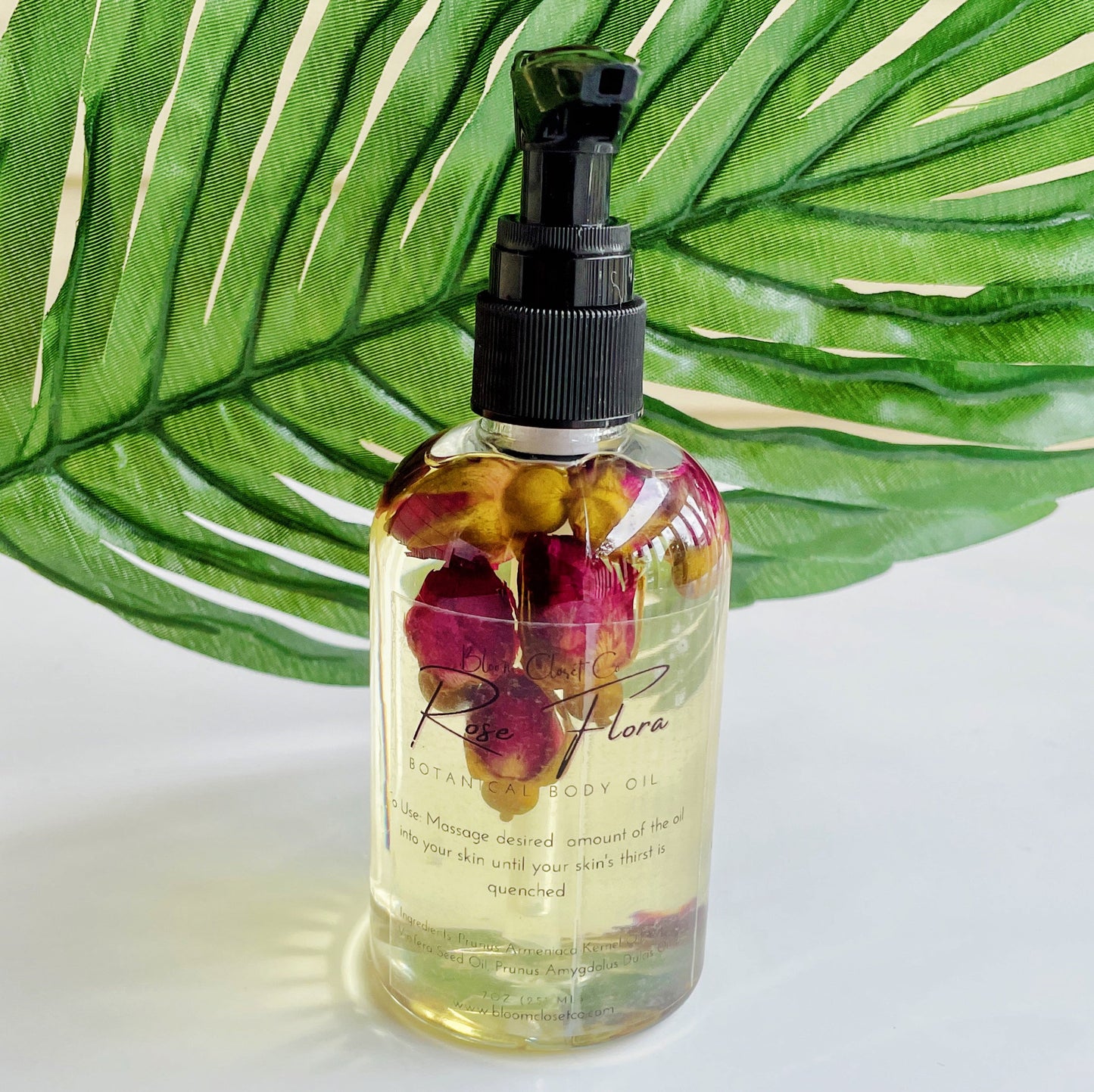 Indulge in Luxury with Our 4Oz Hydrating Botanical Body Oil - Enchanting Rose and Jasmine Scents