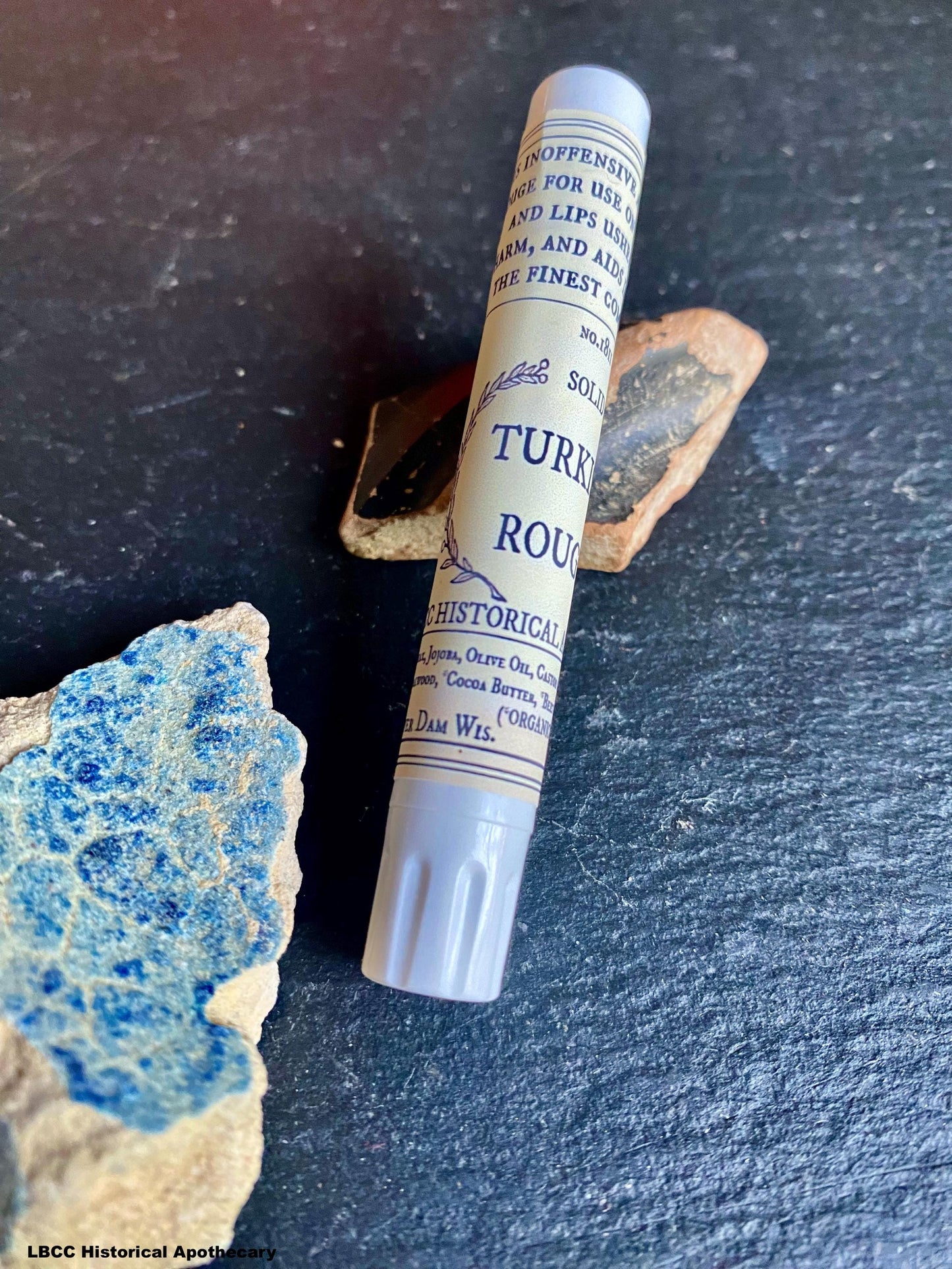 Vintage Makeup Historically Inspired 1740-1810 Solid Turkish Rouge Lip & Cheek Tint Cream Blush Vintage Lip Tint Natural Makeup