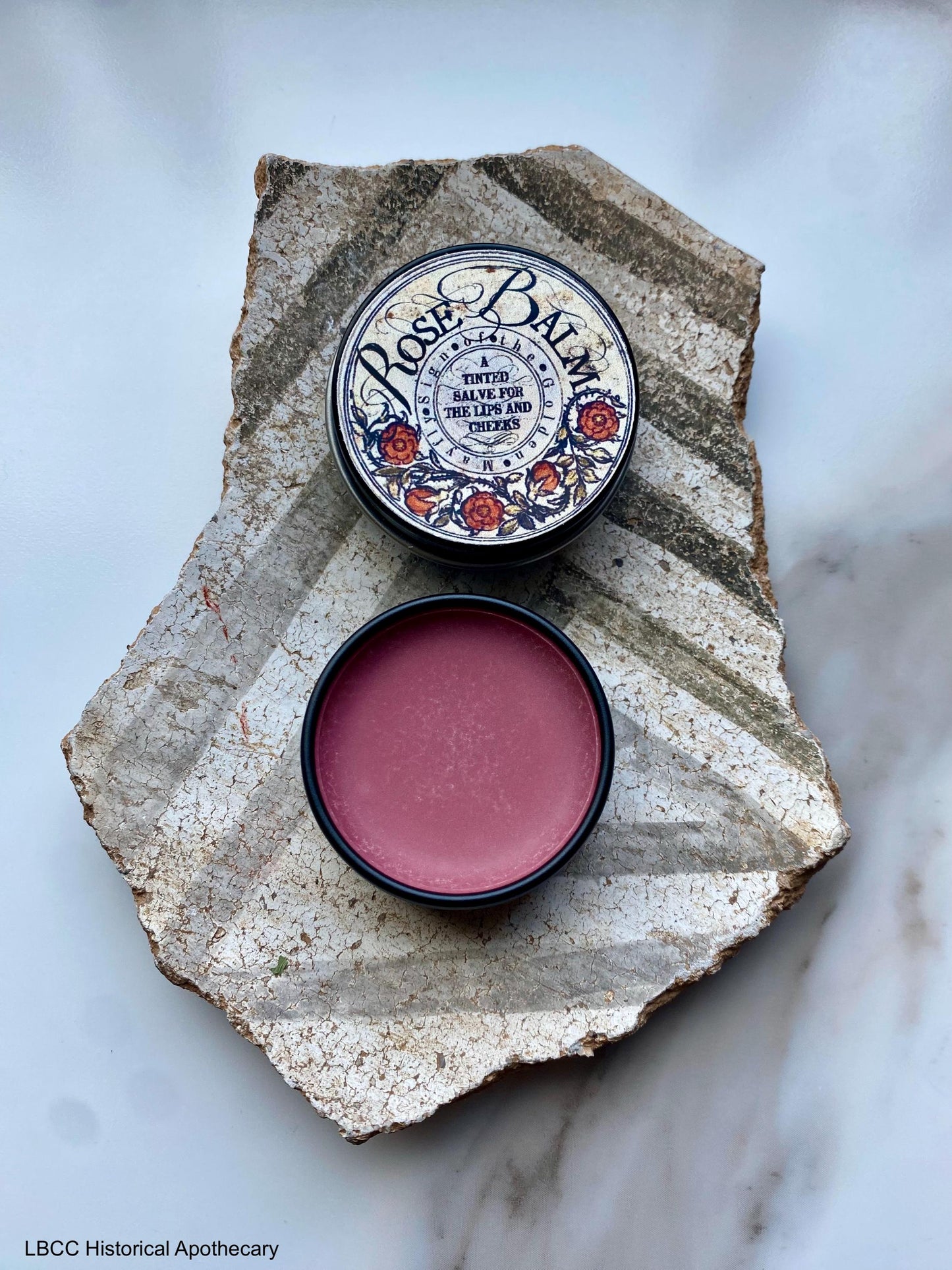 NEW Limited Edition Label Historical Alkanet Lip Balm Naturally Tinted Rose Balm Lip Salve- Tinted Lip Balm- New Formula