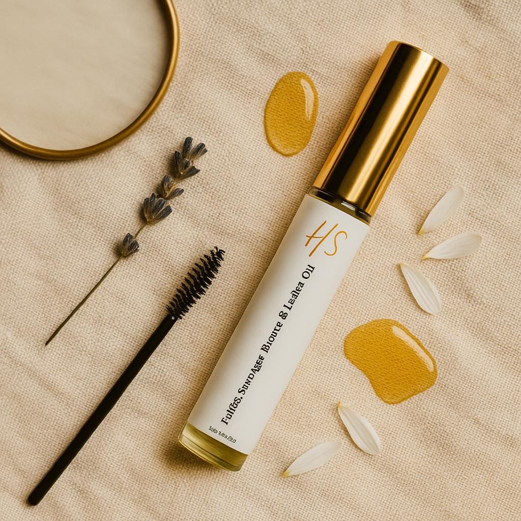 Transform Your Look with Our Organic Natural Lash & Brow Growth Serum – Enriched with Castor, Jojoba, and Argan Oil for Longer Lashes and Fuller Brows
