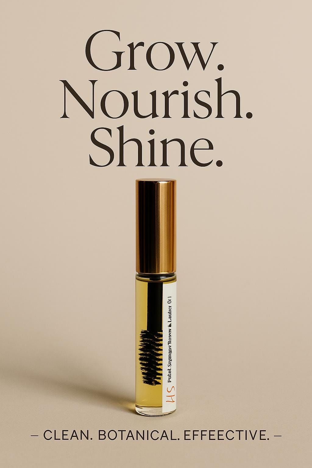 Transform Your Look with Our Organic Natural Lash & Brow Growth Serum – Enriched with Castor, Jojoba, and Argan Oil for Longer Lashes and Fuller Brows