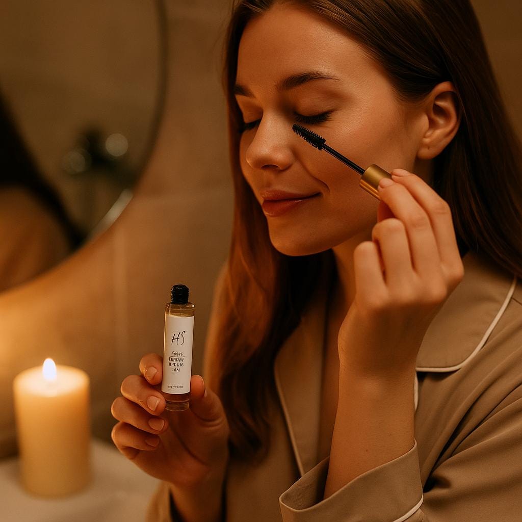Transform Your Look with Our Organic Natural Lash & Brow Growth Serum – Enriched with Castor, Jojoba, and Argan Oil for Longer Lashes and Fuller Brows