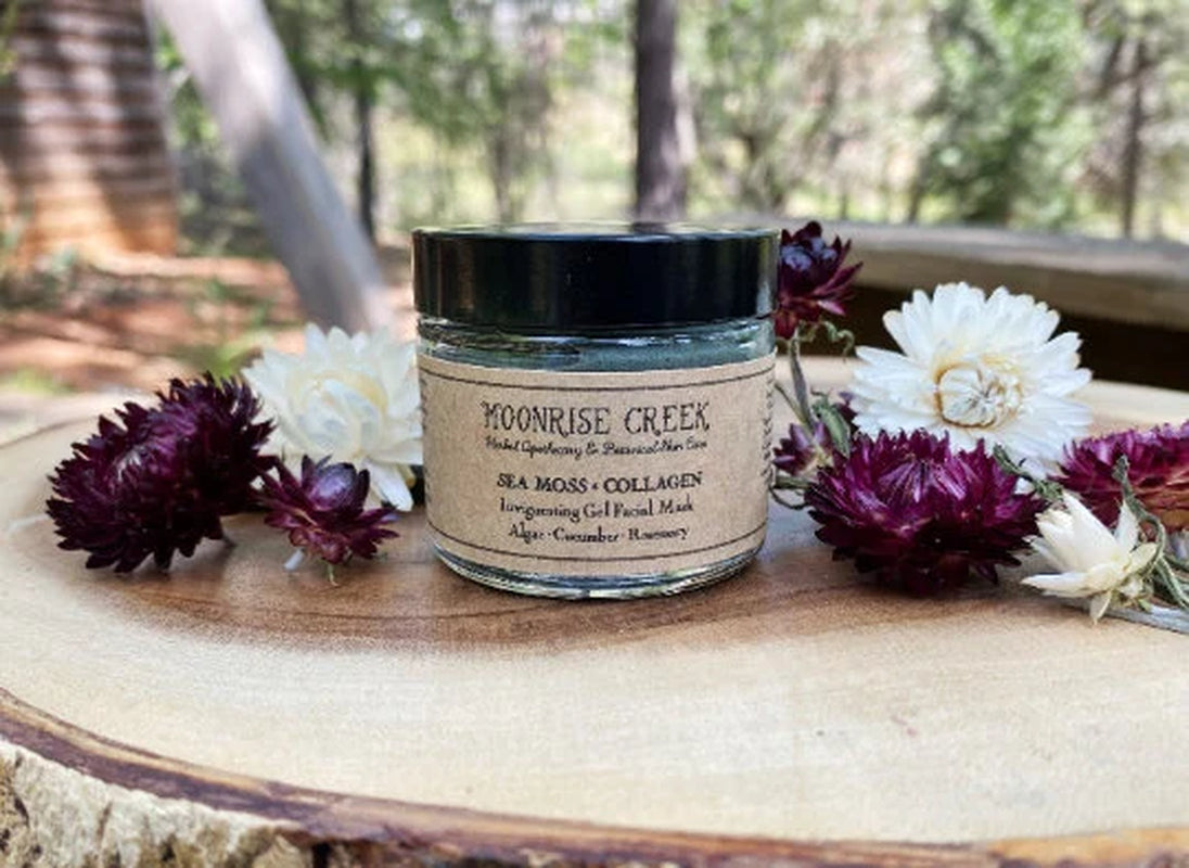 Sea Moss + Collagen Invigorating Gel Facial Mask • Algae • Cucumber • Rosemary