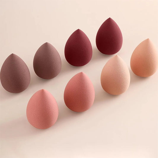 Transform Your Makeup Routine with 8 Pcs Beauty Egg Makeup Sponge Blenders - Perfect Foundation Applicators!