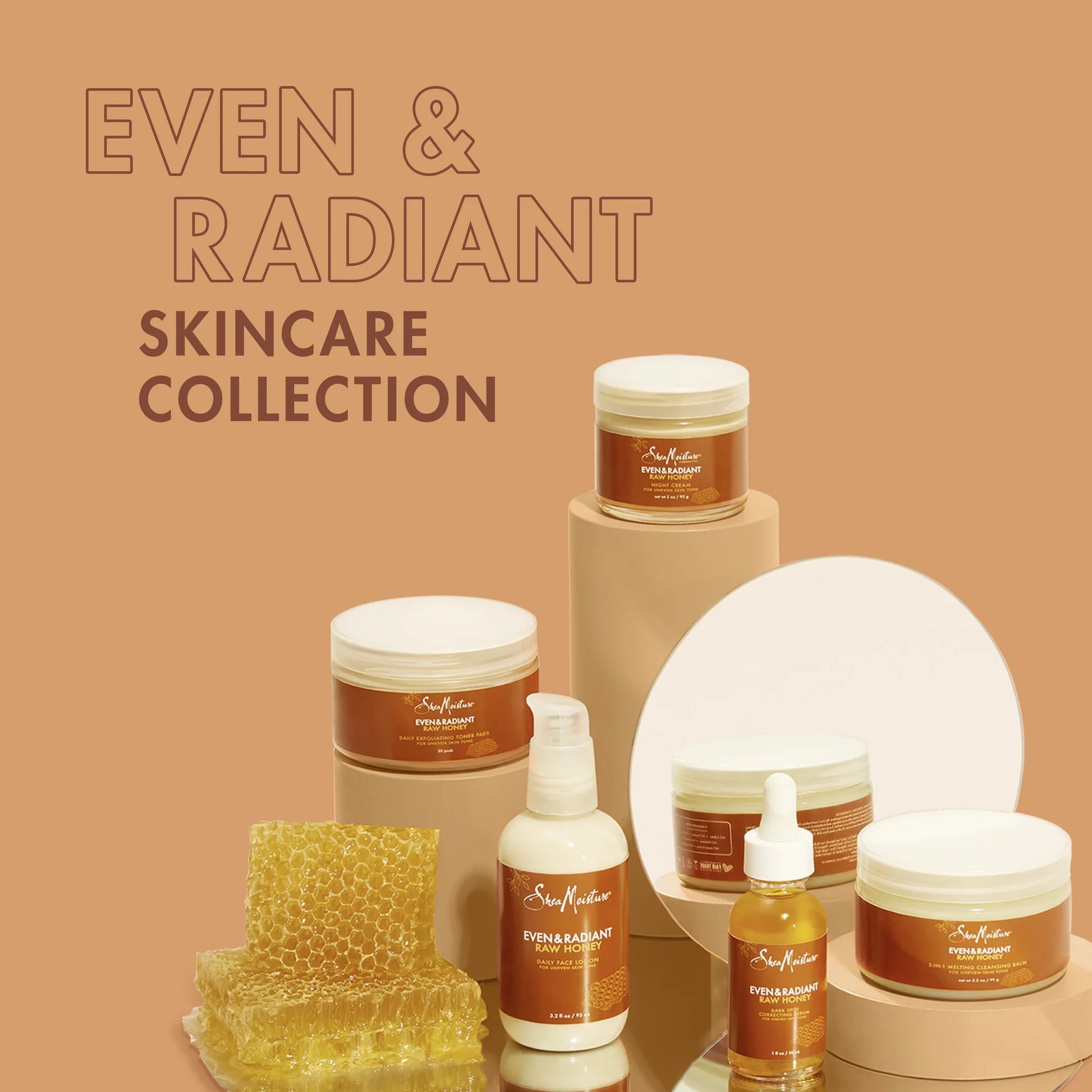 Even & Radiant Face Serum Skin Care for Uneven Skin Tone Dark Spot Corrector with Raw Honey 1 Fl Oz.