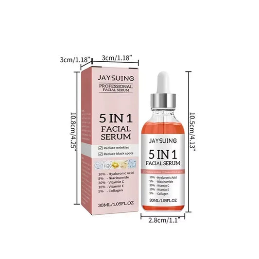 5 in 1 Hyaluronic Acid Essence Niacinamide Brightening Skin Moisturizing Shrink Pores Facial Care Serum anti Aging Skin Care