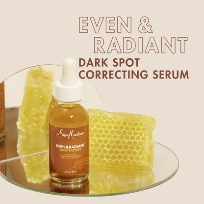 Even & Radiant Face Serum Skin Care for Uneven Skin Tone Dark Spot Corrector with Raw Honey 1 Fl Oz.