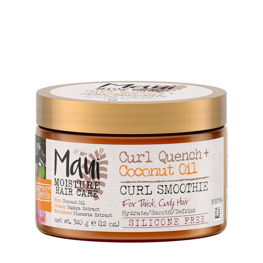 Transform Your Curls with Curl Quench + Coconut Oil Hydrating Cream - Perfect for Tight Curls, Braids & Wash-and-Go Styles, 12 Ounce