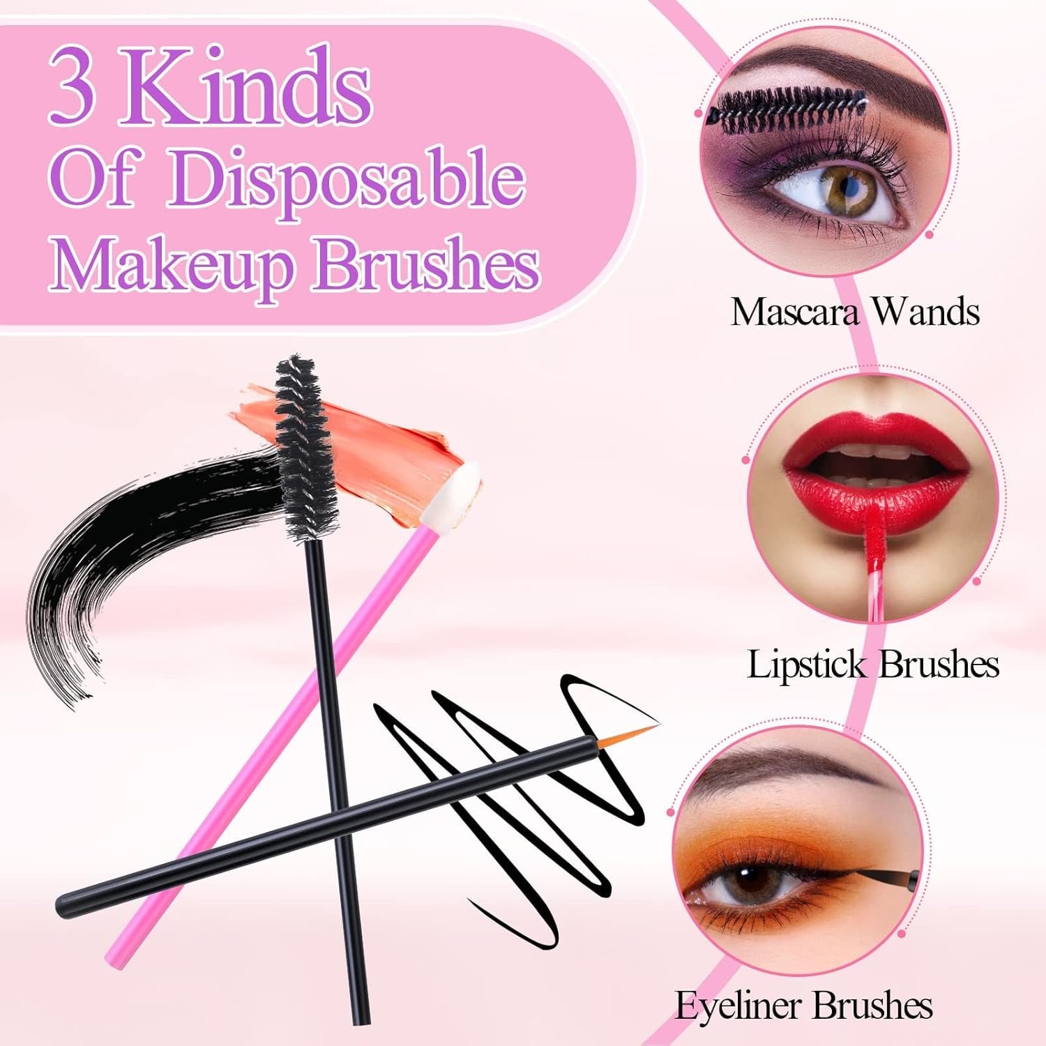 Ultimate 248-Piece Disposable Makeup Applicator Kit: Triangle Puffs, Mascara Wands, and Lip Brushes for Flawless Beauty Application