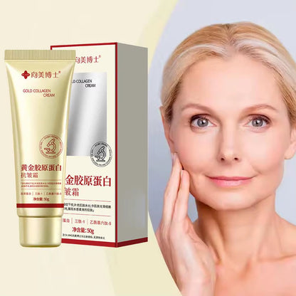 Glowlift™ Gold Collagen Anti-Wrinkle Cream Set – 3Pcs Moisturizing Skincare for Firming, Smoothing & Reviving Aging Skin