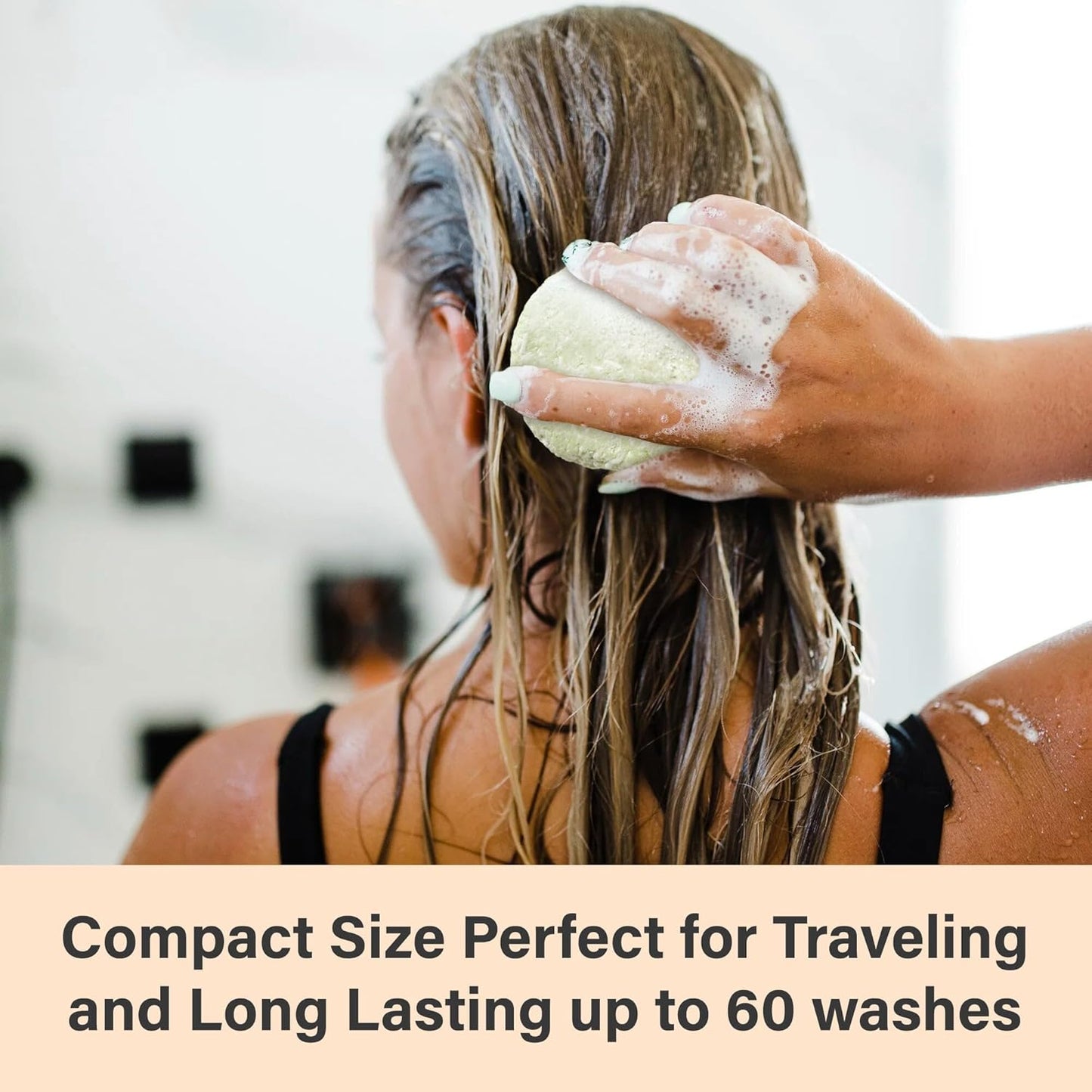 MADE in USA Organic Rosemary and Aloe Vera Solid Shampoo Bar for Hair Growth, Refreshing and Hydrating | Herbal Shampoo with Rosemary, Peppermint, Castor Oil, Argan Oil, and Betaine