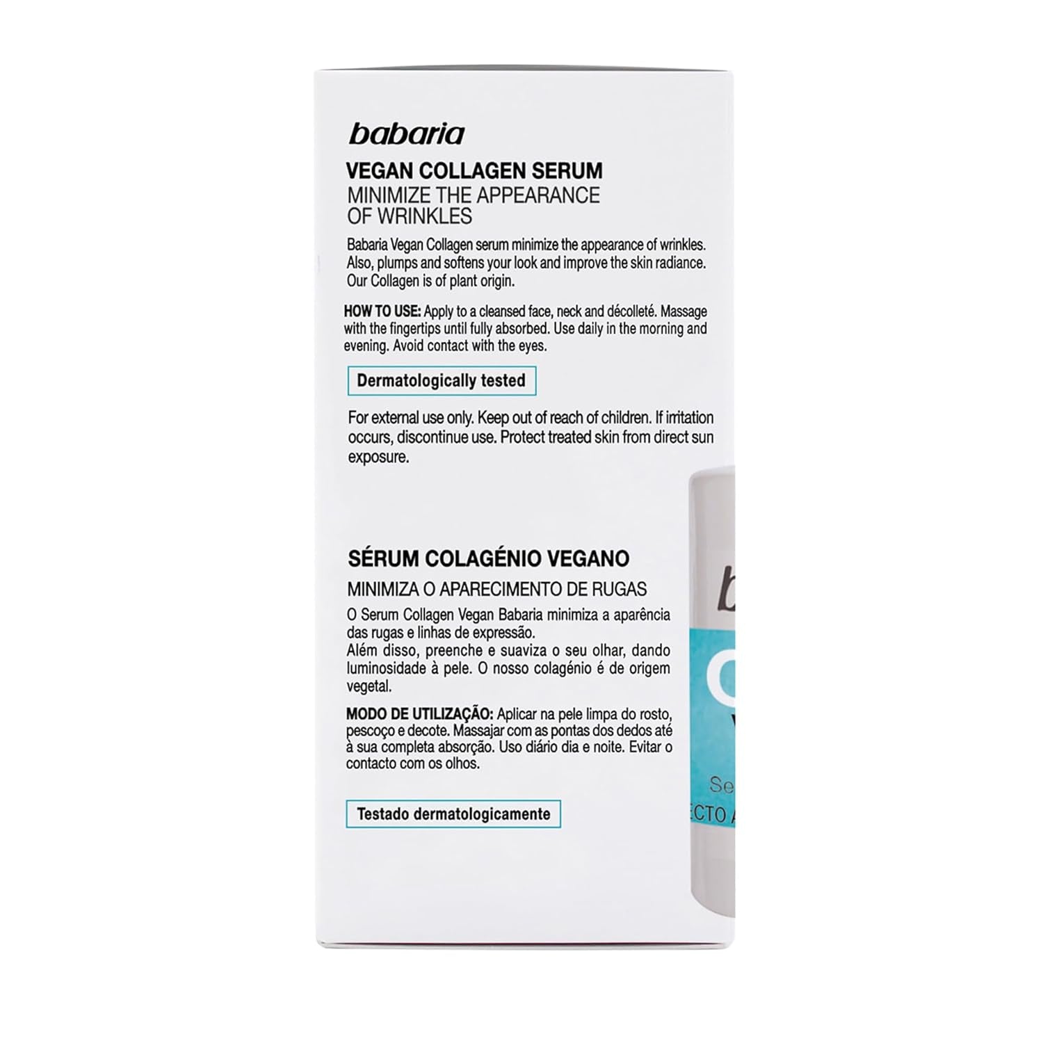 Revitalize Your Skin with Babaria's Collagen Vegan Serum - Nature's Anti-Aging Solution for Firmness and Elasticity - 1 Oz