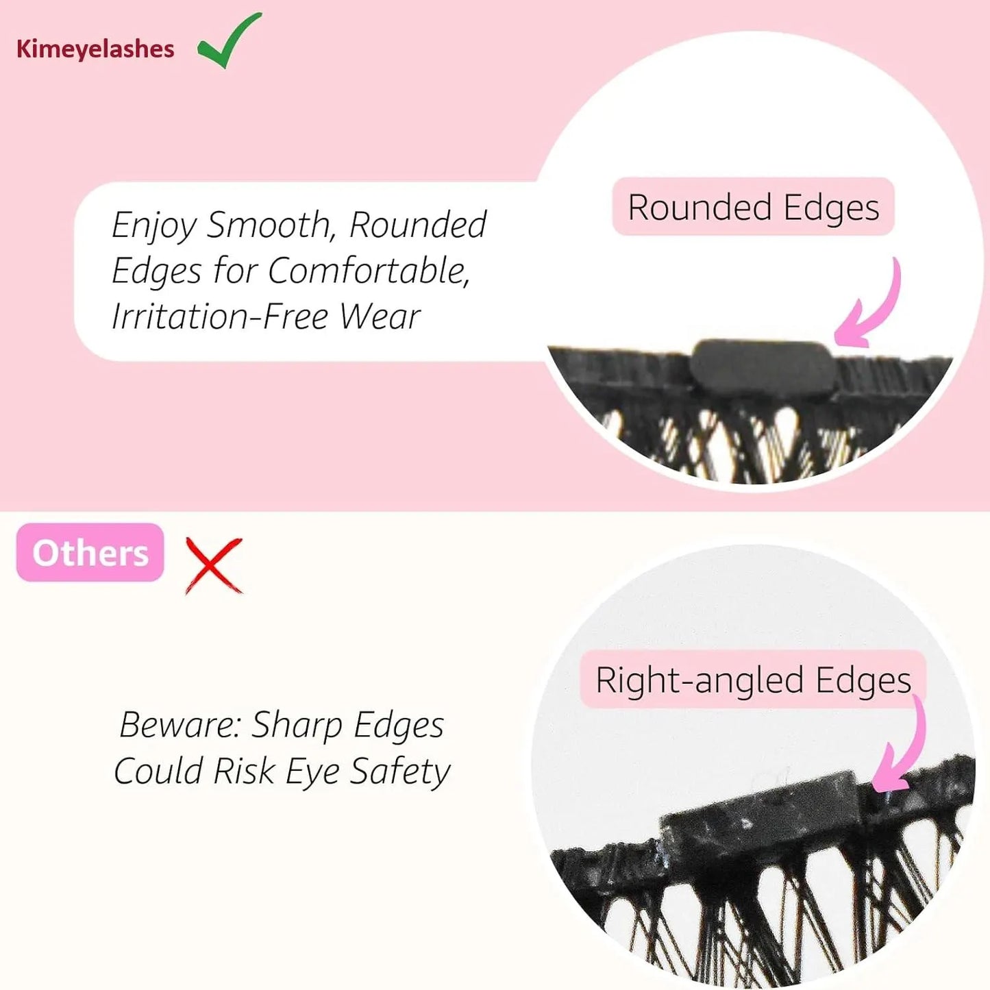 Magnetic Eyelashes and Eyeliner Kit Natural Look 3D 10D, Wispy, Cat Eye, Dramatic Lashes 7 Pairs with Travel Case Easy to Wear Kimeyelashes