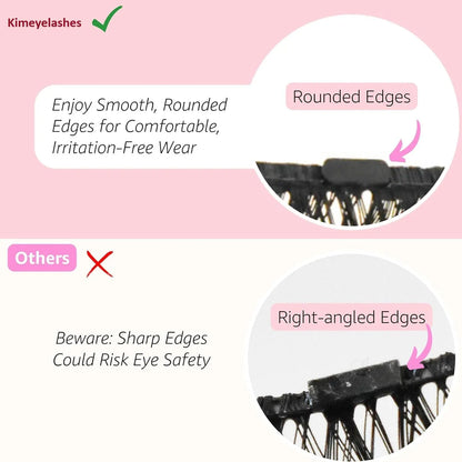 Magnetic Eyelashes and Eyeliner Kit Natural Look 3D 10D, Wispy, Cat Eye, Dramatic Lashes 7 Pairs with Travel Case Easy to Wear Kimeyelashes