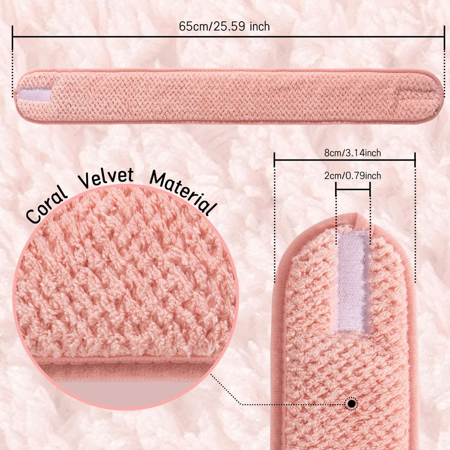 Indulge in Comfort with Our 4 Pack Adjustable Spa Facial Headbands - Perfect for Makeup, Face Washing, and Yoga in Stylish Pea Green, Pink, Beige, and Light Gray