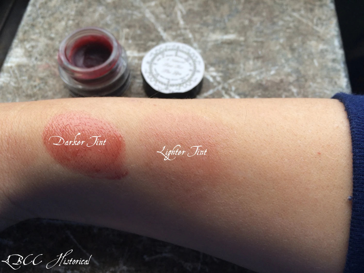 LBCC Historical a Natural Gloss Tint for Lips 1857 Godey Ladies Book Tinted Lip Gloss Cream Blush Holiday Gift Historical Gift