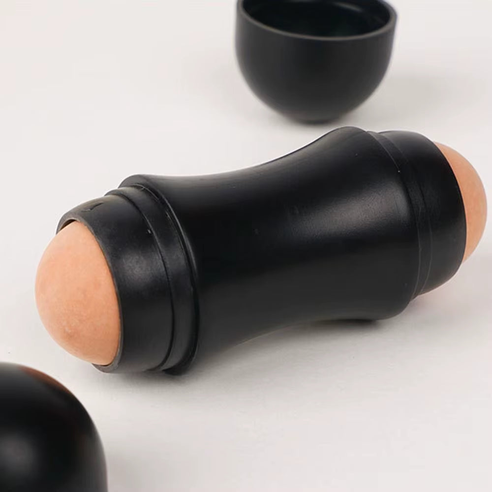 Matteglow™ Volcanic Oil-Absorbing Roller – 2-Ball Reusable Face Tool for Shine-Free, Fresh Skin Anytime
