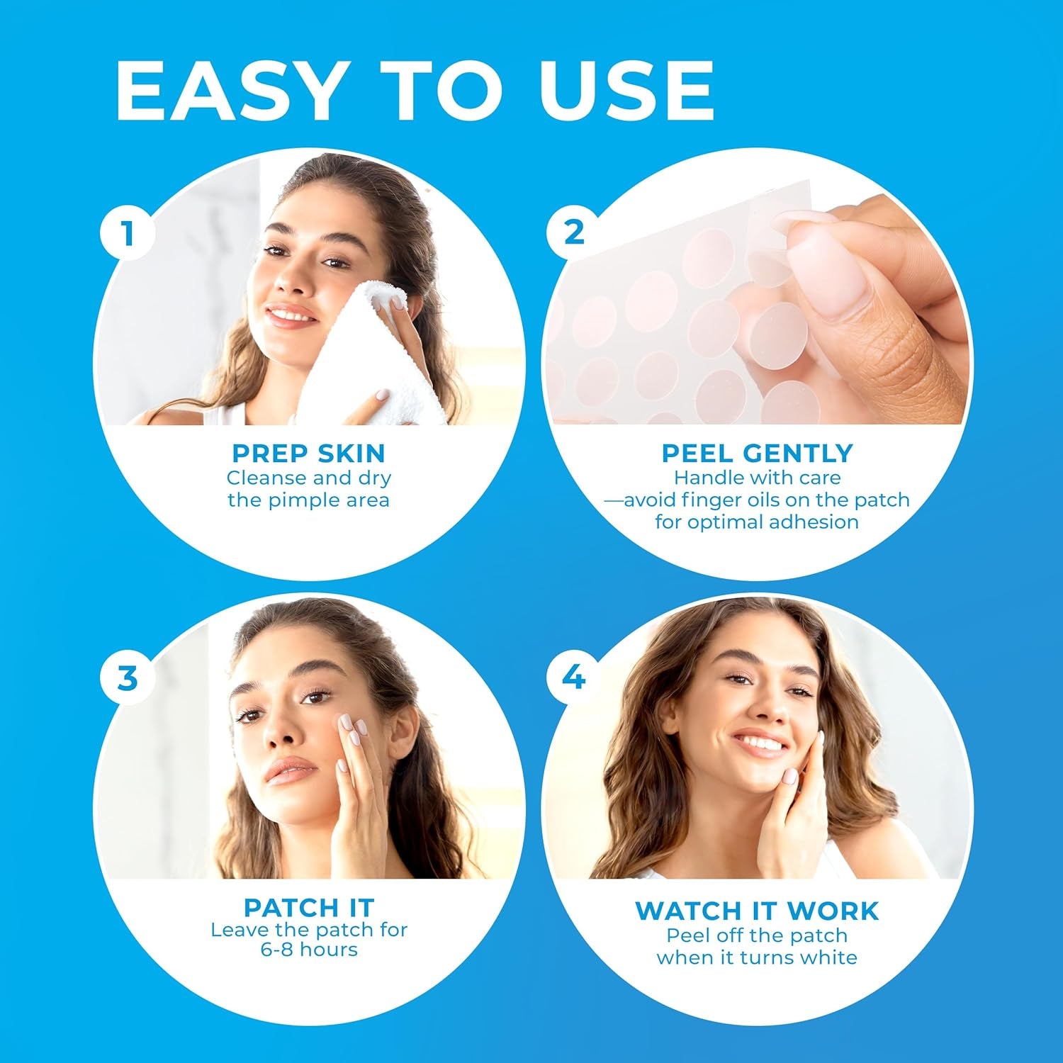 Transform Your Skin with Our Hydrocolloid Acne Patches - 240 Effective Pimple Stickers Infused with Tea Tree Oil for Rapid Blemish Relief