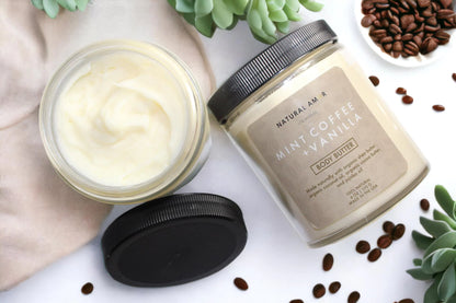 Organic Natural Whipped Body Butter| Hydrating Body Balm for Dry Skin| Natural Shea+Cocoa Butter Moisturizer| Self-Care Gift for Her