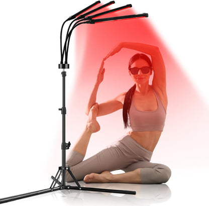 Red Light Therapy for Body, 940&850&660Nm 180Leds Infrared Light Therapy Device with Stand, Red Light Therapy Lamp for Leg, Back at Home