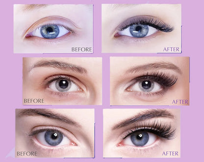 Magnetic Eyelashes and Eyeliner Kit Natural Look 3D 10D, Wispy, Cat Eye, Dramatic Lashes 7 Pairs with Travel Case Easy to Wear Kimeyelashes