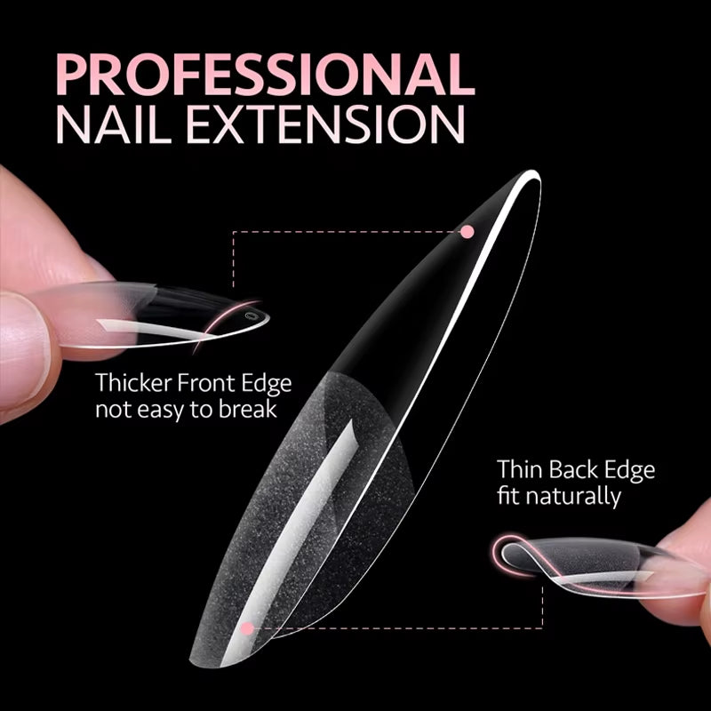 Transform Your Nails with Our 120-Piece Long Round Fake Nails Set - Pre-Made Semi-Matte Glue Tips for Stunning Full Coverage in 12 Sizes!