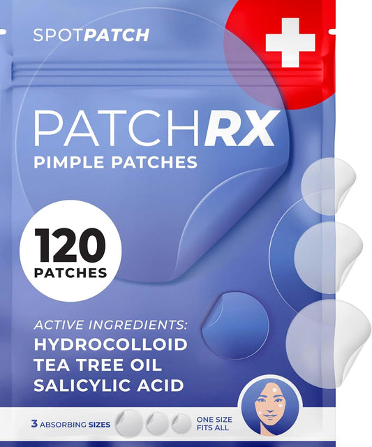 Ultimate Salicylic Acid Acne Pimple Patches with Tea Tree Oil - 120 Count Hydrocolloid Zit Stickers for Fast Acne Relief