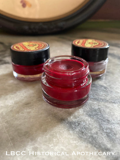 1811 Red Rouge Pomatum Red Cream Lip Tint Lip Gloss Cream Blush- Jane Austen Lipstick, Liptint Red Lip Red Blush Gift
