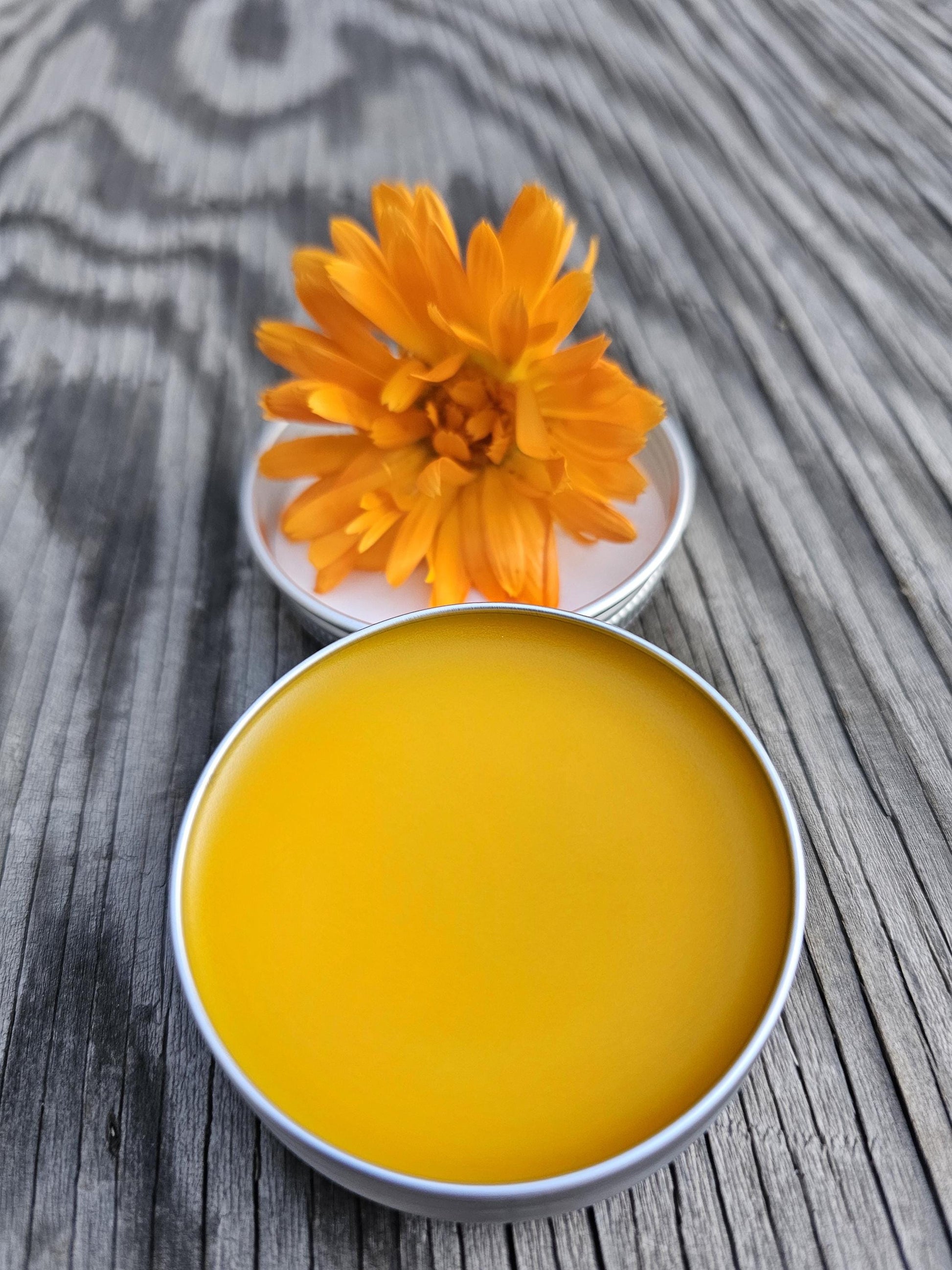 Simply Calendula Salve, Unscented Natural Skincare for Hands, Cuticles, Tattoos, Everyday Hydration, Organic Herbal Balm for Dry Rough Skin