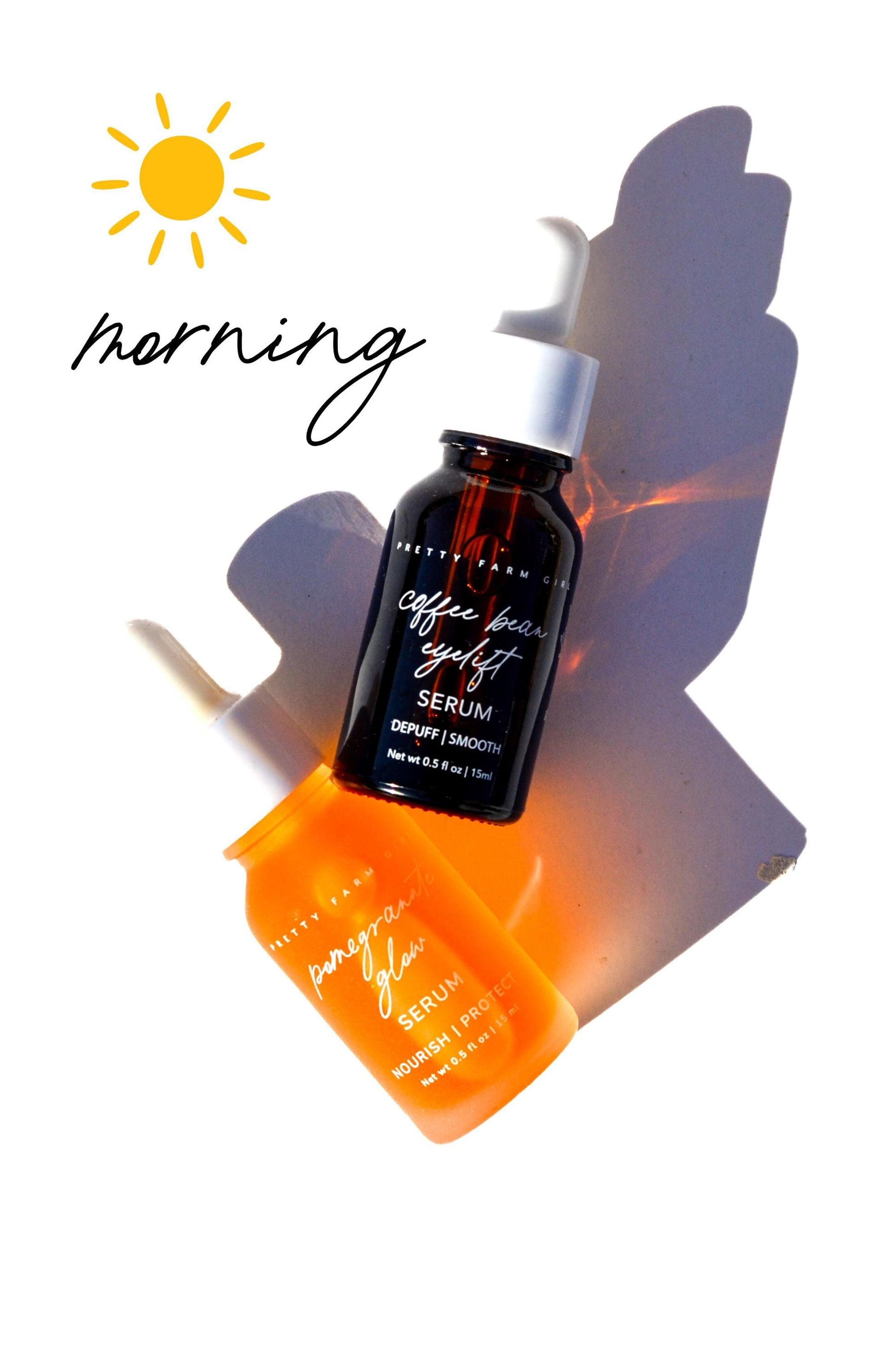 Revitalize Your Skin with the Daily Glow Serum Kit - Featuring Pomegranate, Coffee Bean, Plum, and Rose Glow Serums