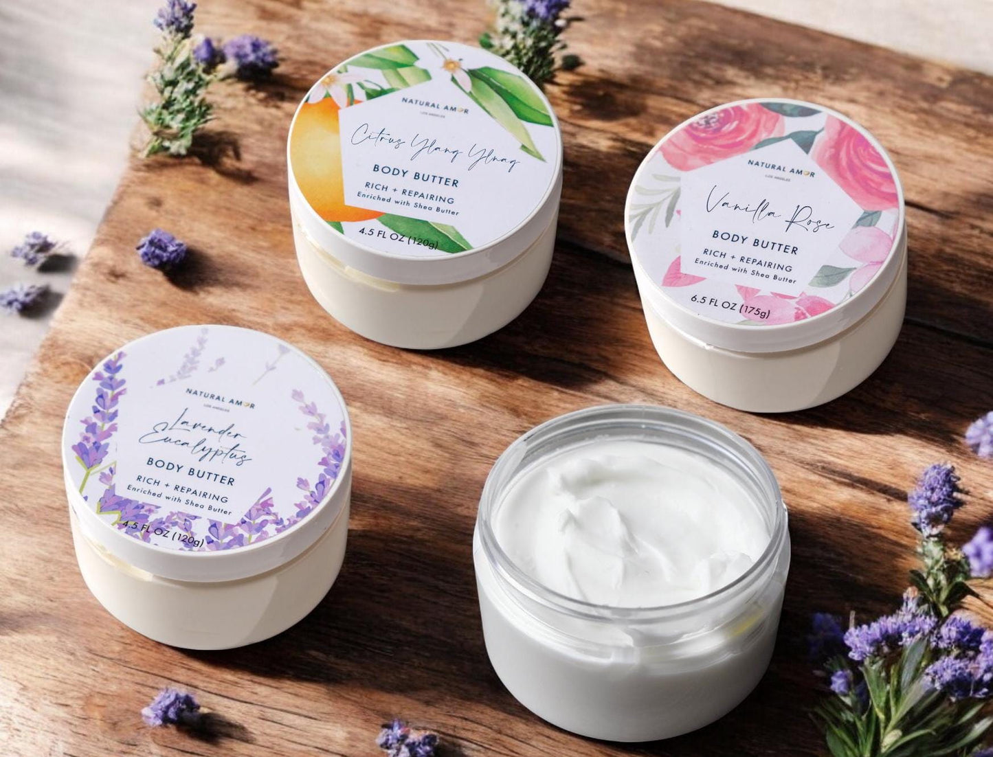 Indulge in Our Vegan Body Yogurt - Luxurious Moisturizing Body Butter with Shea Butter, Coconut Oil & Essential Oils - Available in Lavender, Vanilla Rose & Citrus Ylang Ylang - Perfect for Self-Care and Birthday Gifts!