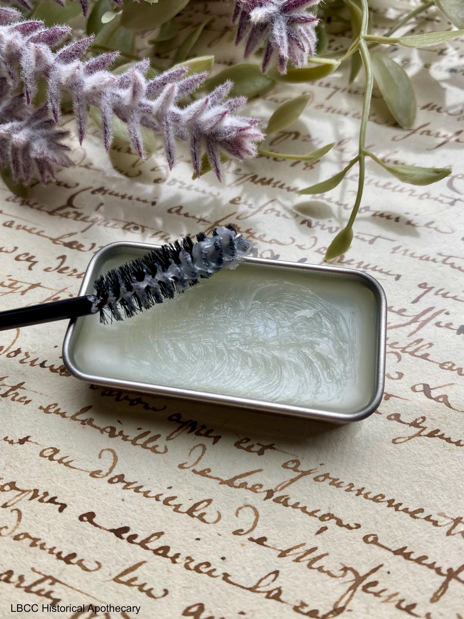 NEW 1929 Clear Eyelash Mascara Curl Pomade, Vintage Makeup, Zero Waste Natural Mascara, Longer Thicker Lashes Flapper Makeup