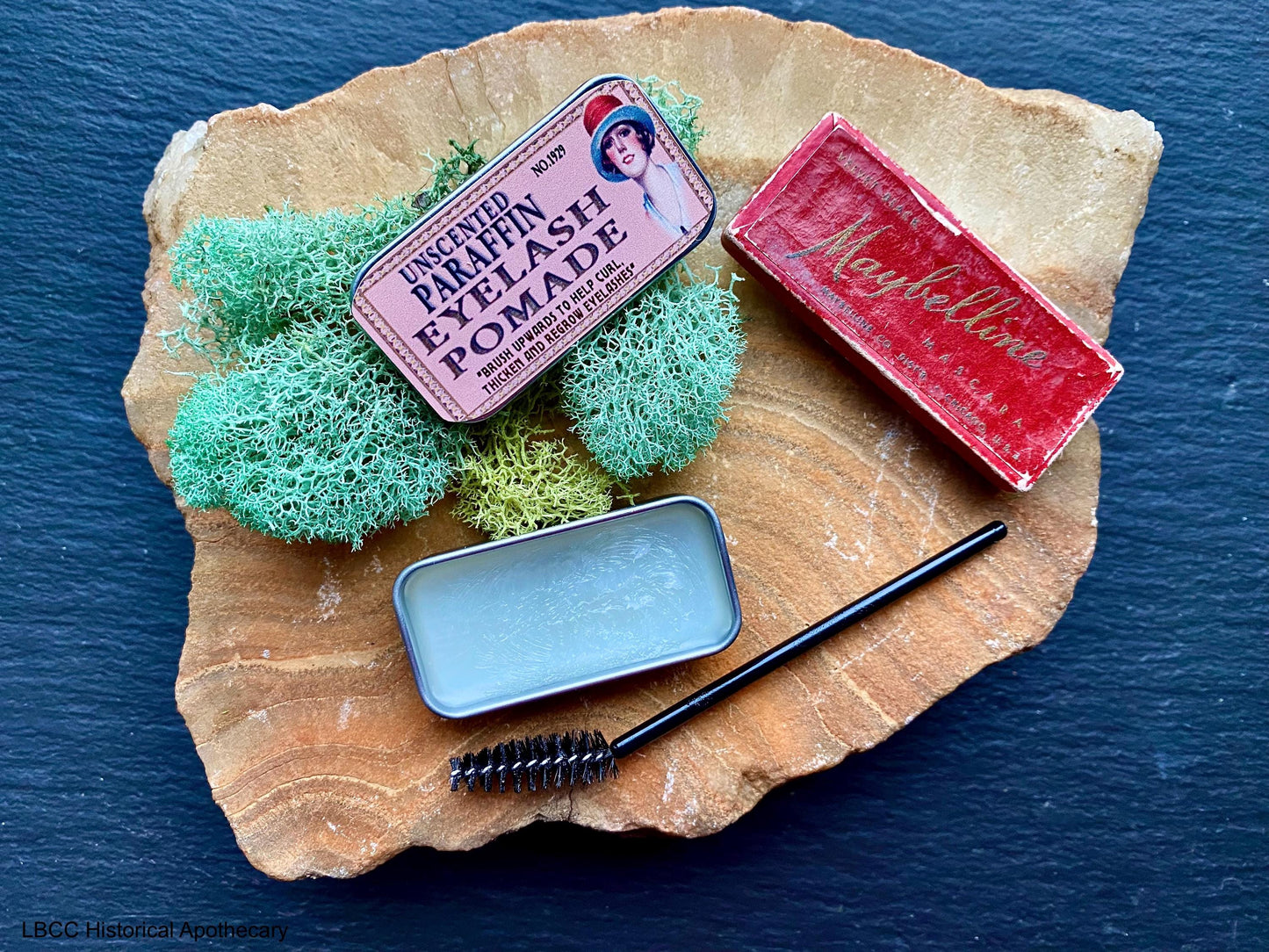 NEW 1929 Clear Eyelash Mascara Curl Pomade, Vintage Makeup, Zero Waste Natural Mascara, Longer Thicker Lashes Flapper Makeup