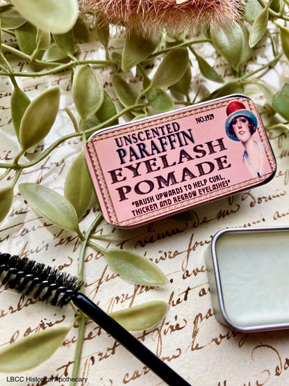 NEW 1929 Clear Eyelash Mascara Curl Pomade, Vintage Makeup, Zero Waste Natural Mascara, Longer Thicker Lashes Flapper Makeup