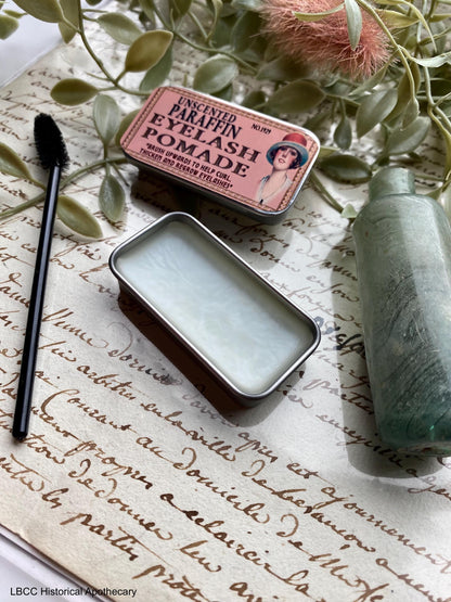 NEW 1929 Clear Eyelash Mascara Curl Pomade, Vintage Makeup, Zero Waste Natural Mascara, Longer Thicker Lashes Flapper Makeup